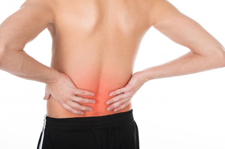 Douleur au bas du dos avec ostéochondrose